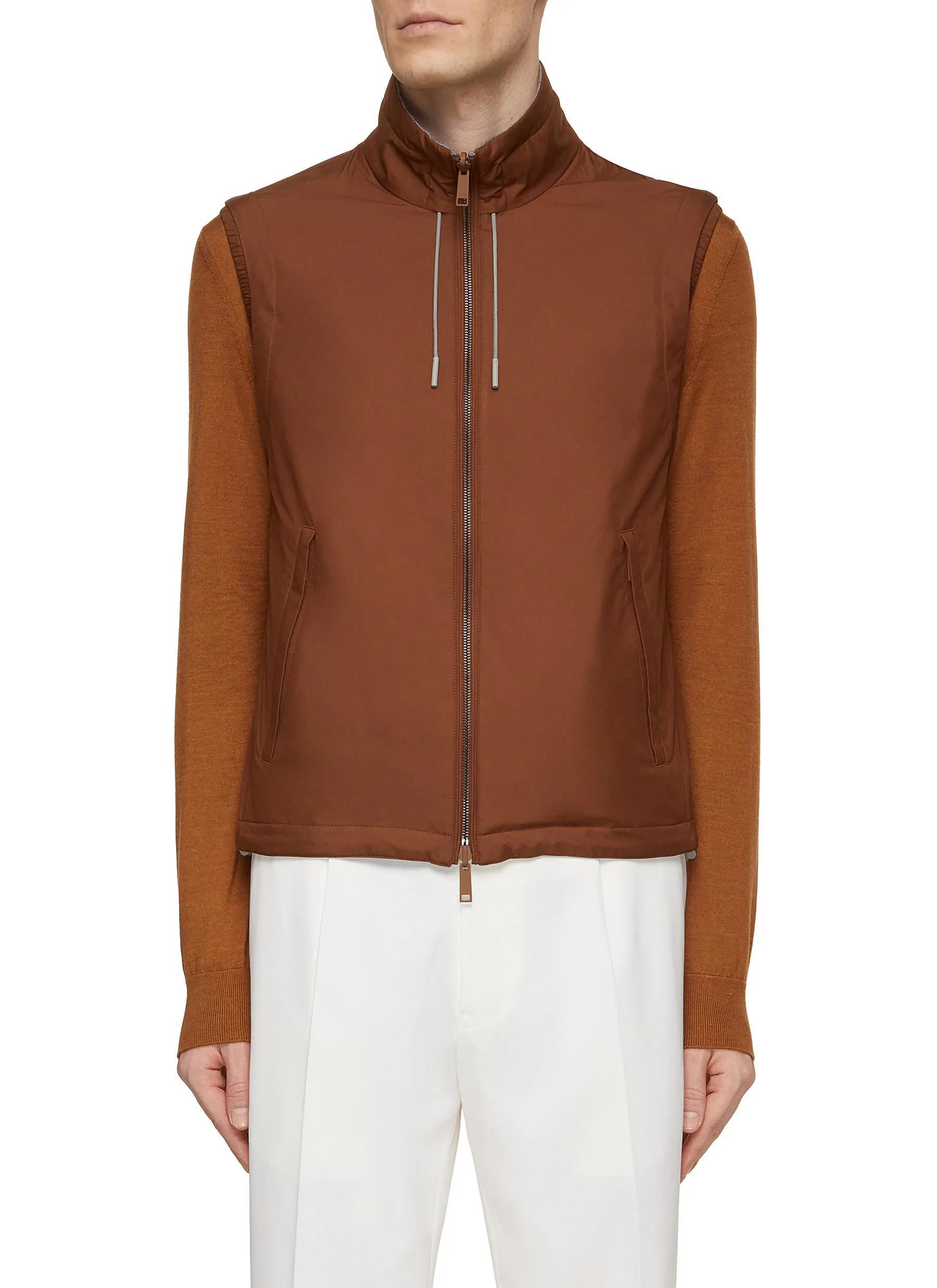 -----------ZEGNA ---- ------------ ----Reversible Zip Up Blouson Jacket --
