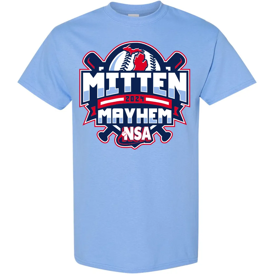 2024 NSA Mitten Mayhem Fastpitch Tournament T-Shirt