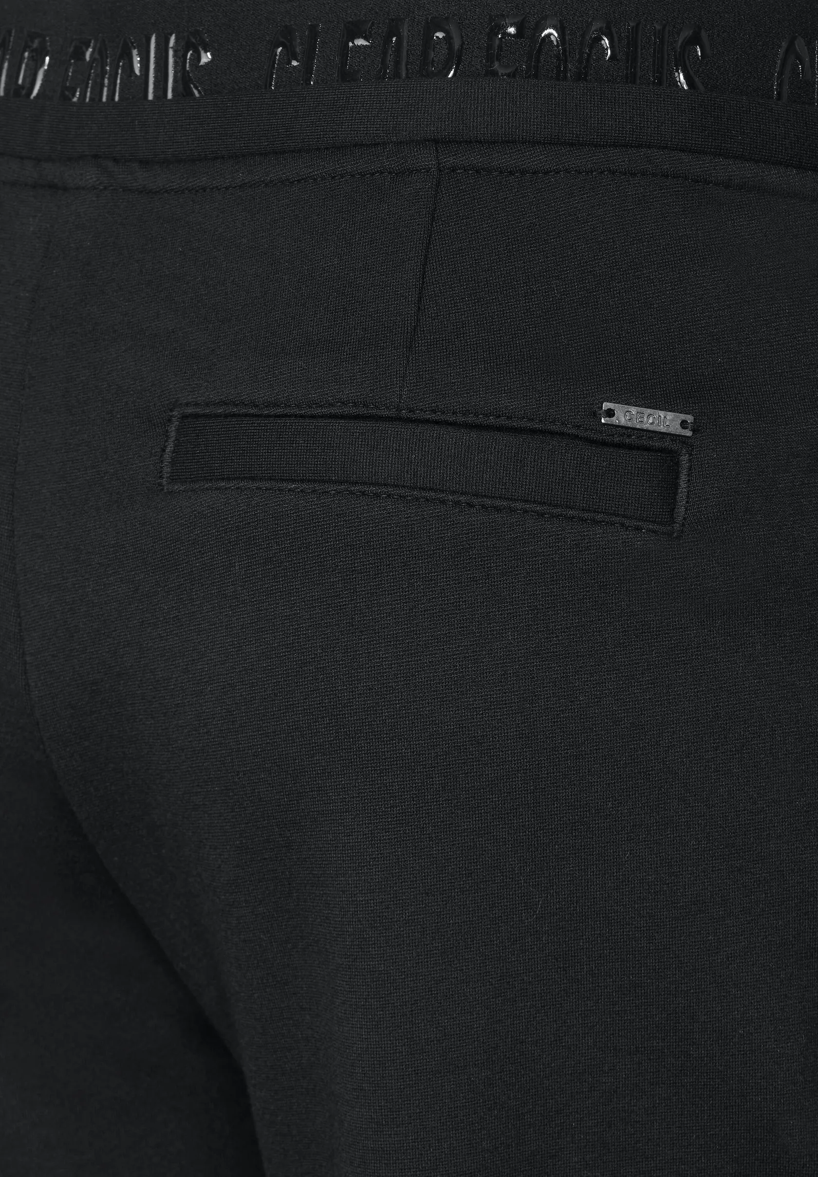 377015 - Black Joggers with Zip Pocket - Cecil