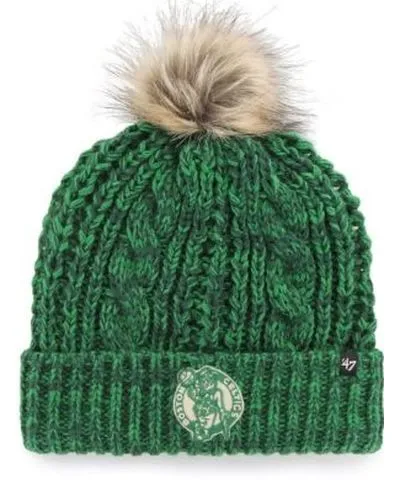 '47 NBA Kelly Boston Celtics Meeko Cuffed Knit Hat with Pom