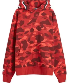 A Bathing Ape Men's Colour Camo Shark Pullover Hoodie