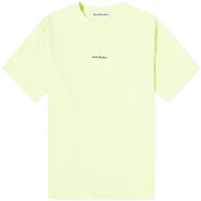 Acne Studios Extorr Stamp T-ShirtFluo Green