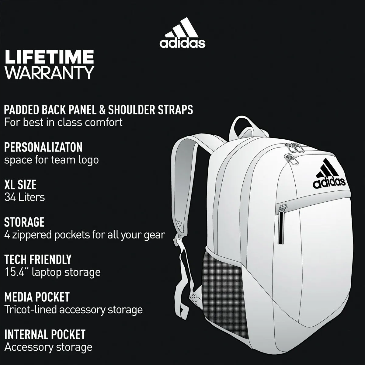 adidas Striker II Team Backpack