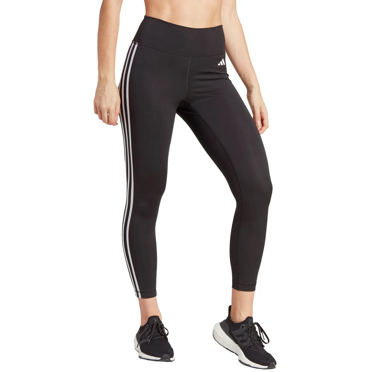 adidas Train Essentials 3 Stripes 7/8 Tights - Womens - Black/White