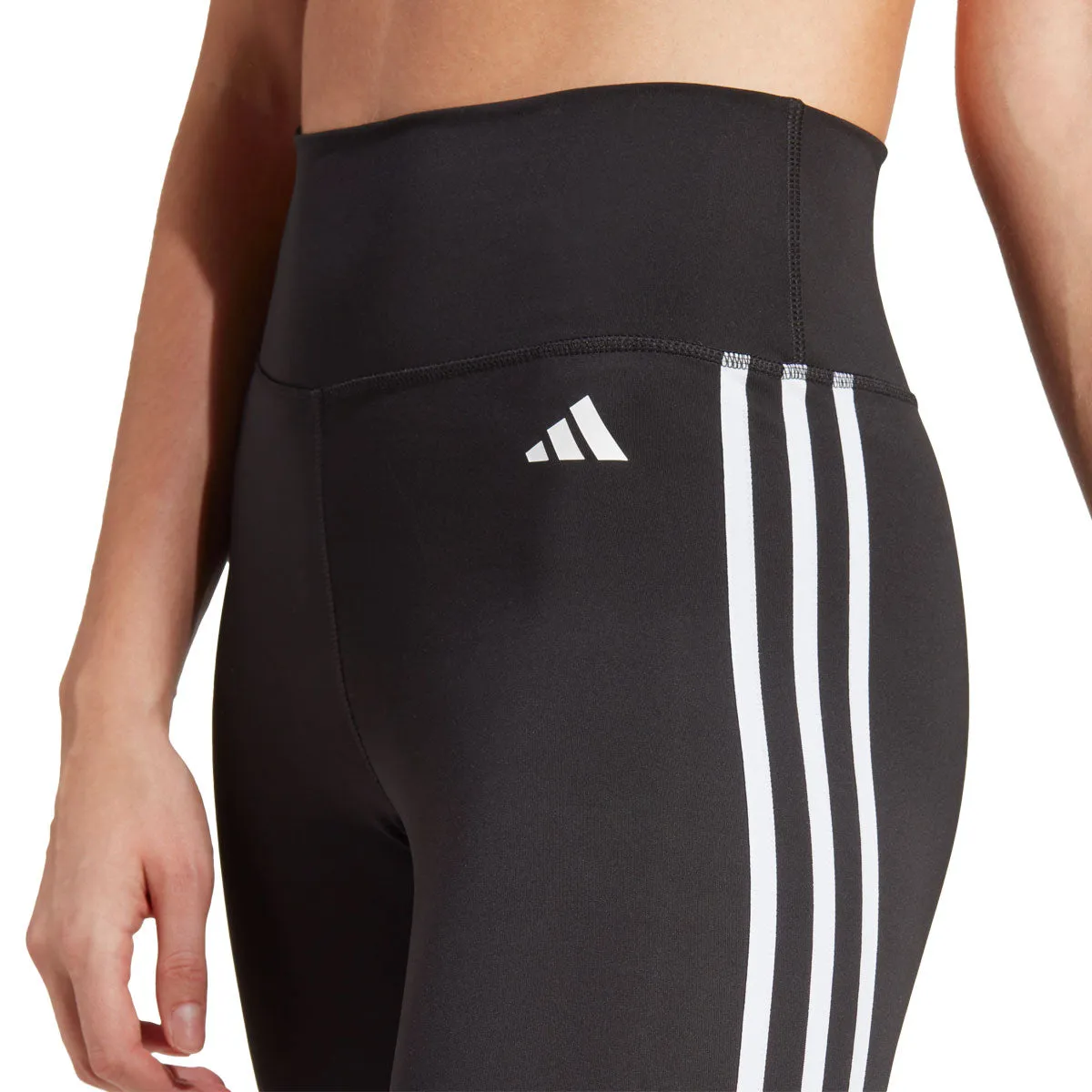 adidas Train Essentials 3 Stripes 7/8 Tights - Womens - Black/White