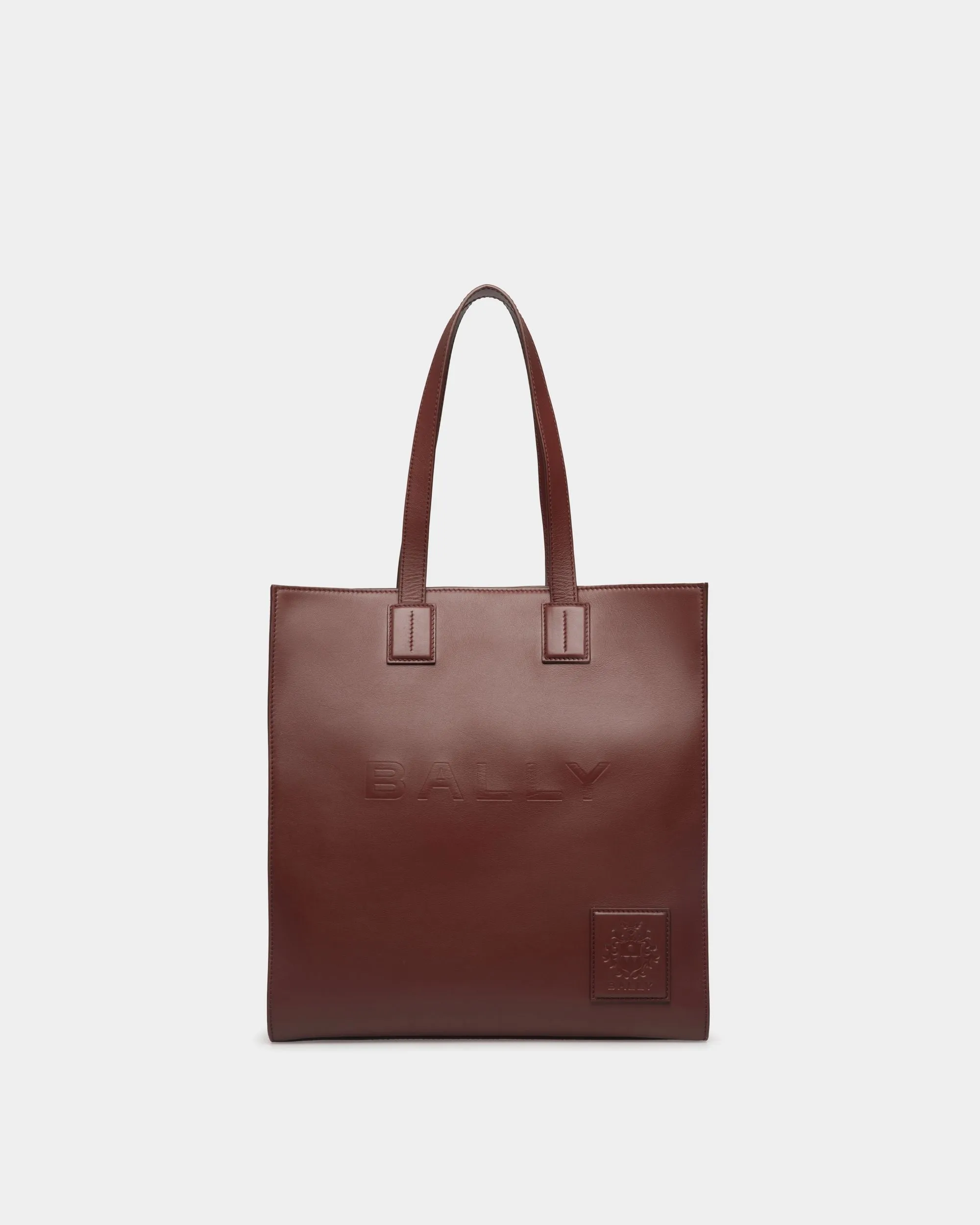 Akelei Tote Bag In Brown Leather 