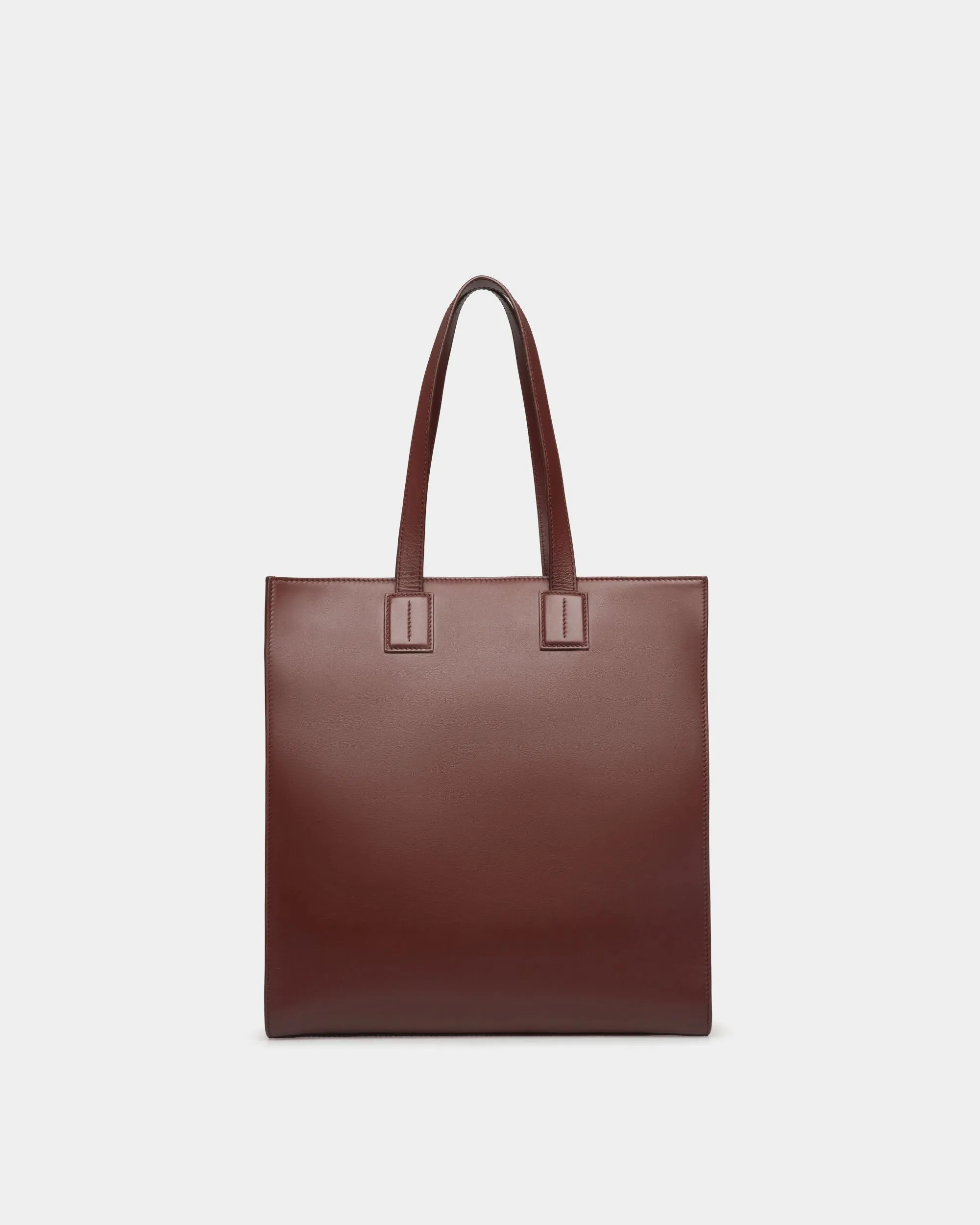 Akelei Tote Bag In Brown Leather 