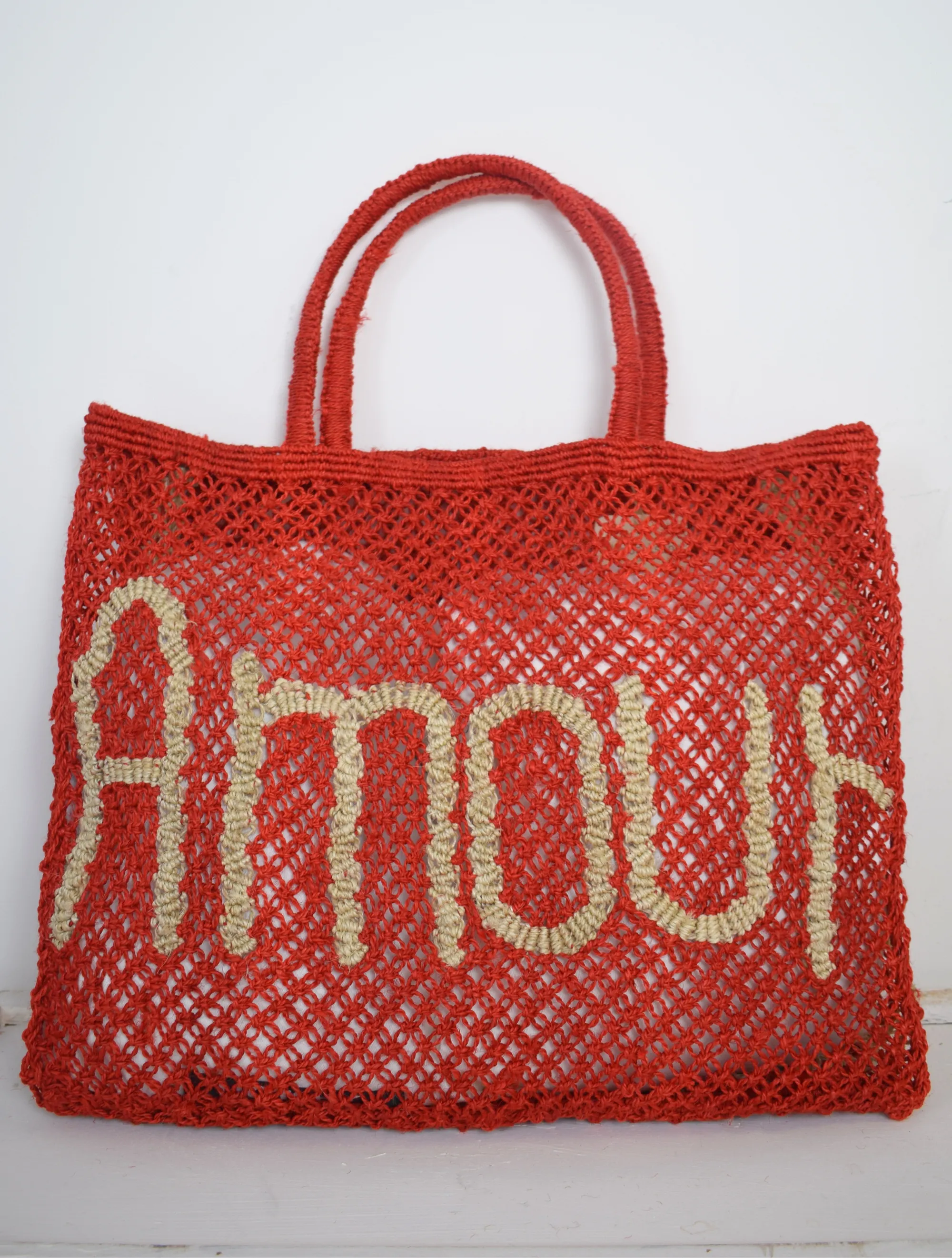 Amour Bag Scarlet/Natural Large