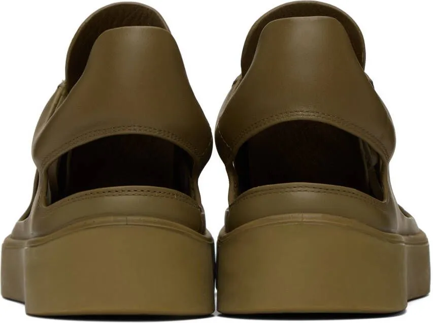 At.Kollektive Khaki Kostas Murkudis Edition Cutout Sneakers
