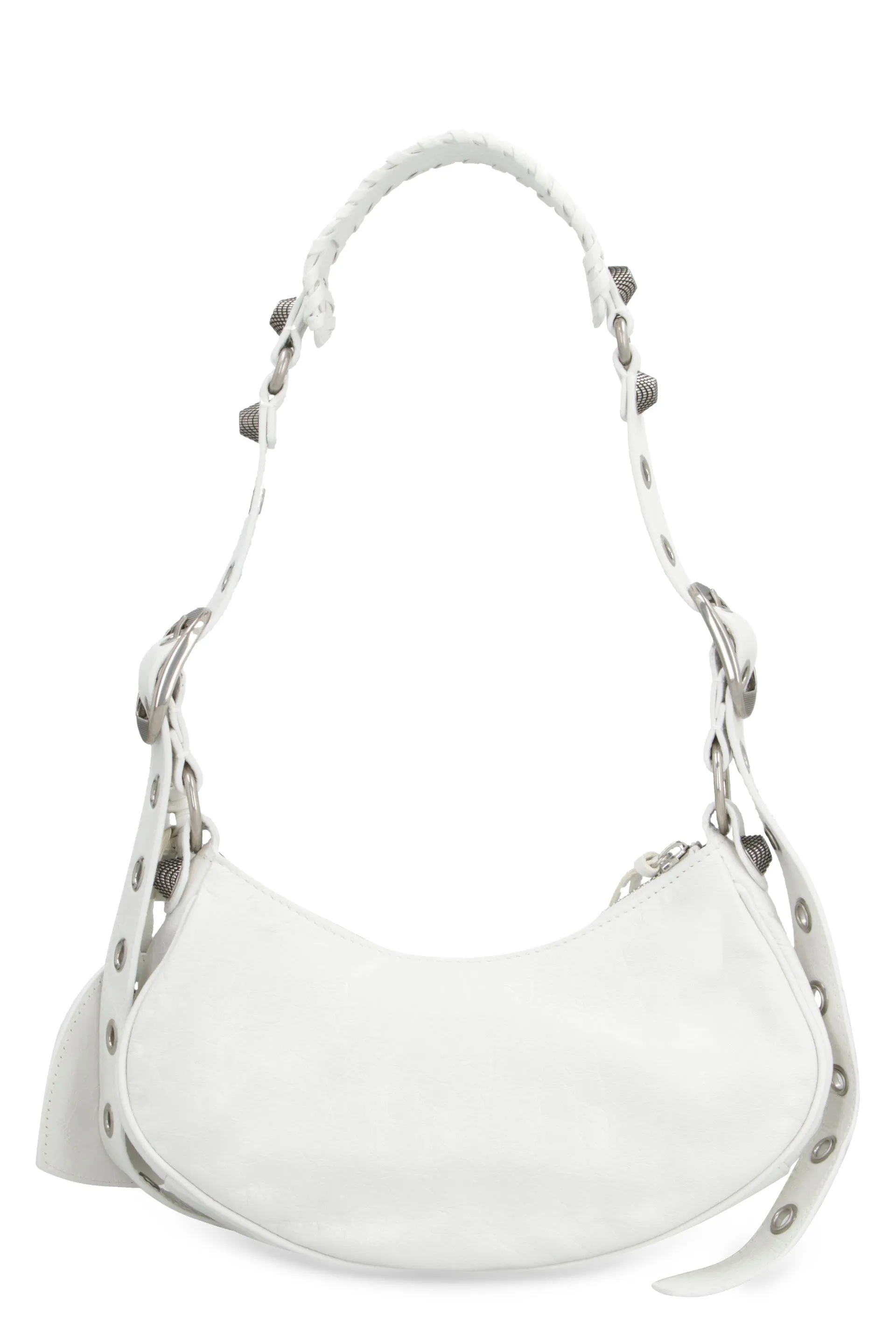 BALENCIAGA Retro-Inspired Crossbody: White Shoulder Bag for Women