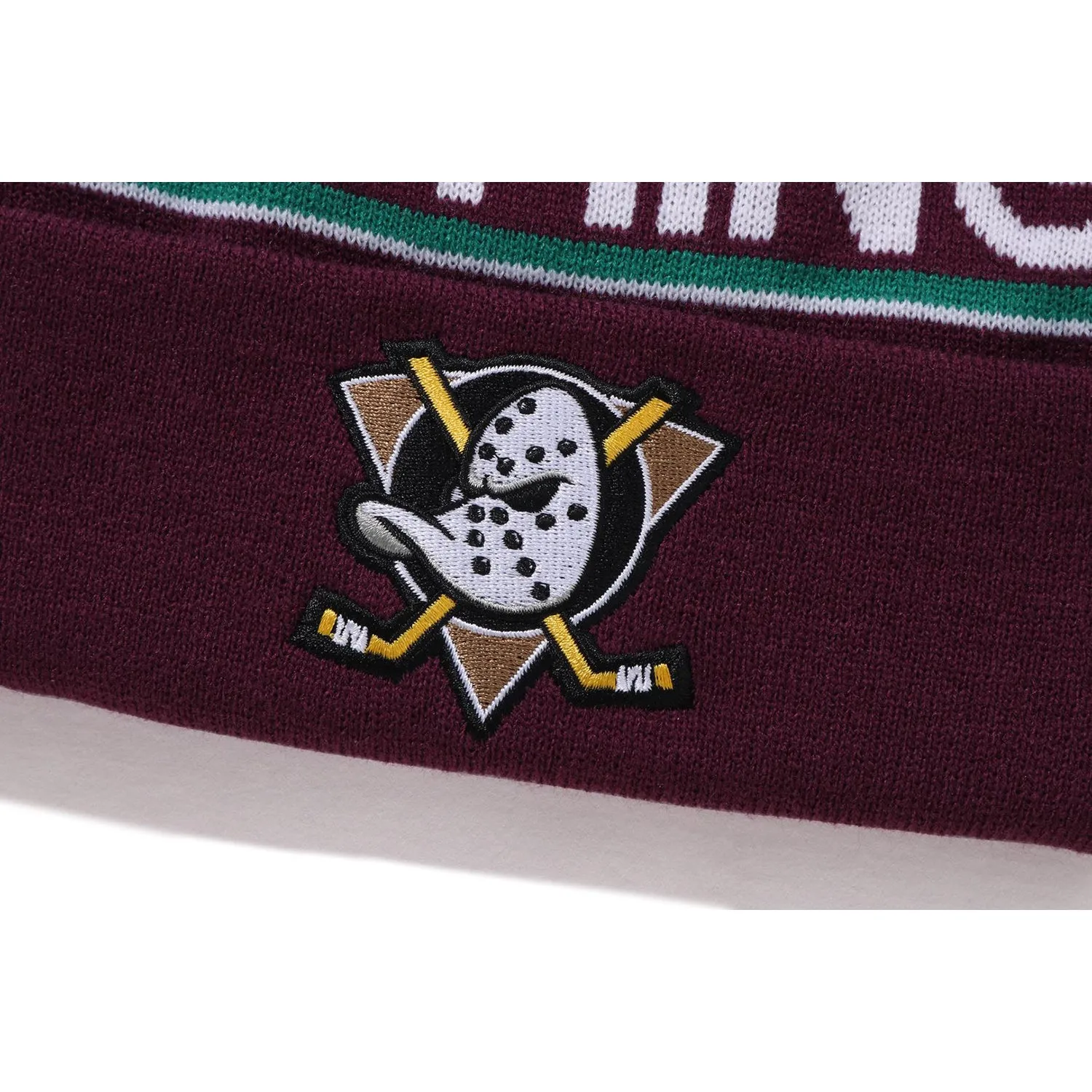 BAPE X MITCHELL & NESS NHL POM BEANIE MENS