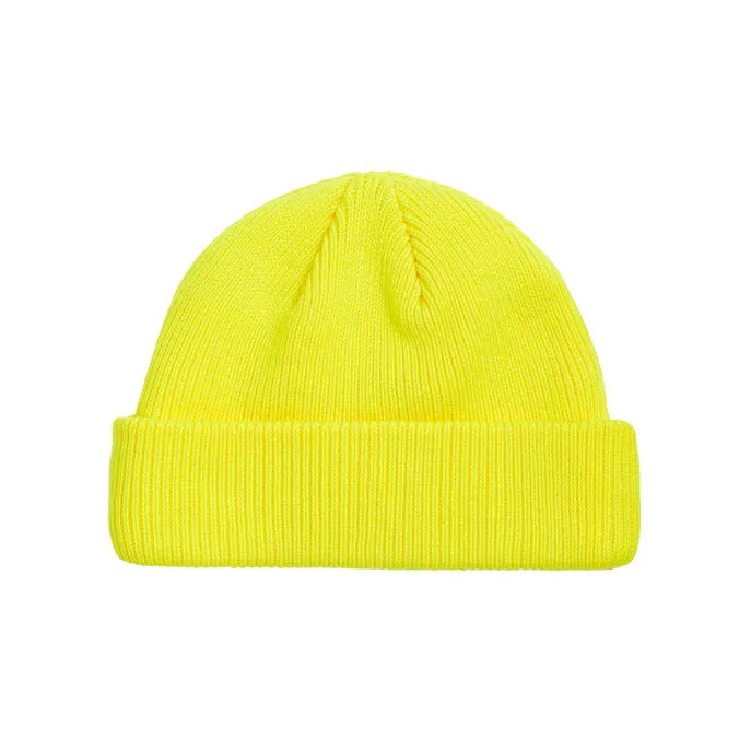 BEANIE WITH EMBROIDERED LOGO Man Fluo yellow