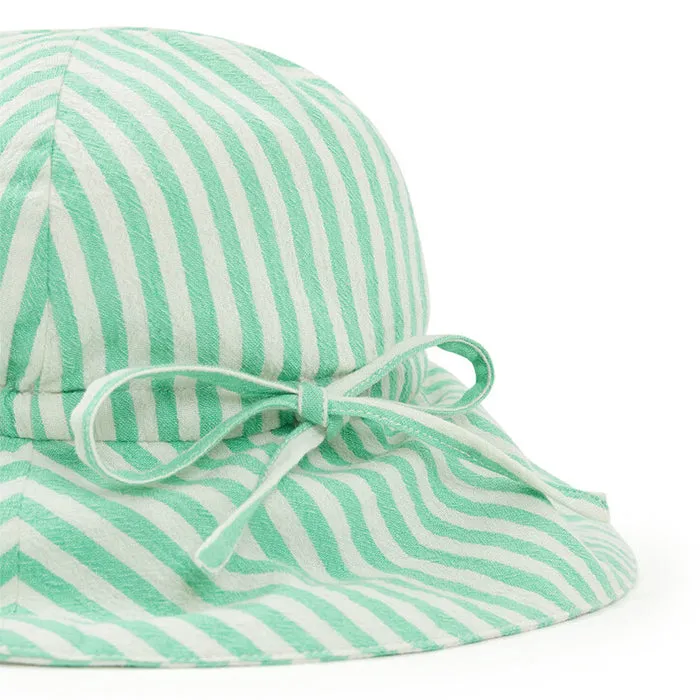 Bonton Baby Tsar Hat Green Stripes