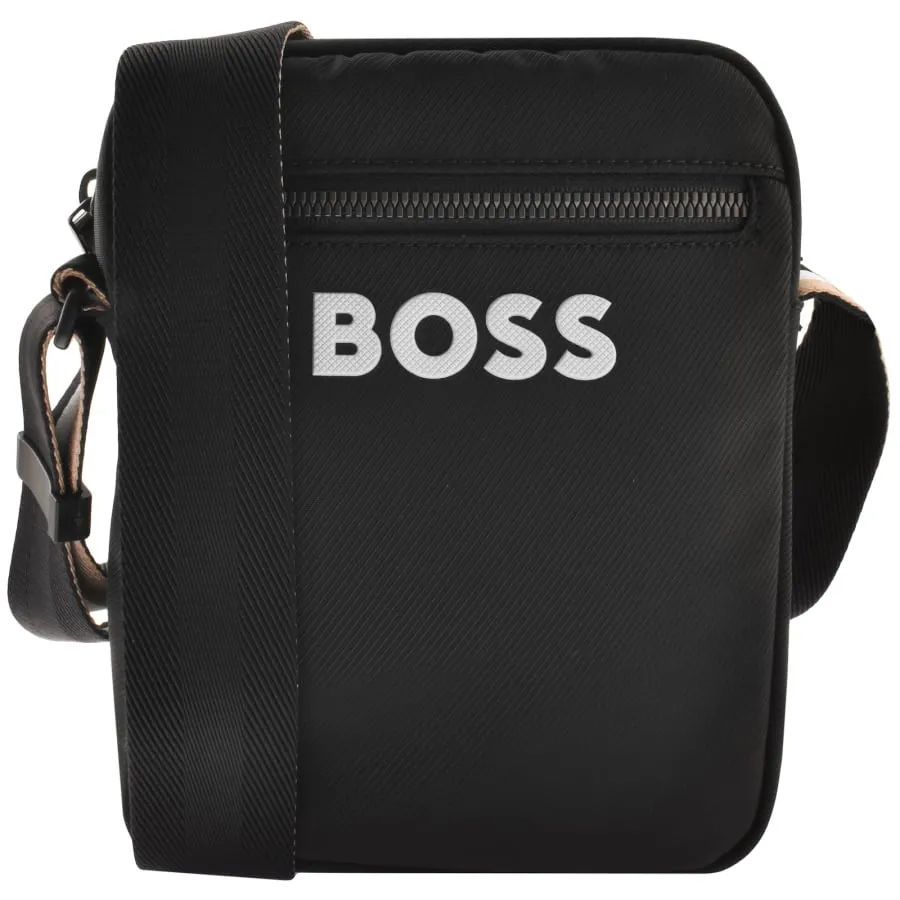 BOSS Catch 3.0 Zip Crossbody Bag Black