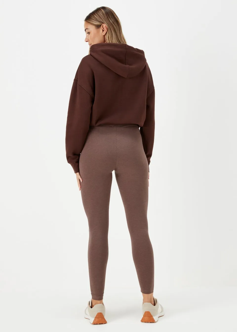 Brown Cotton Leggings