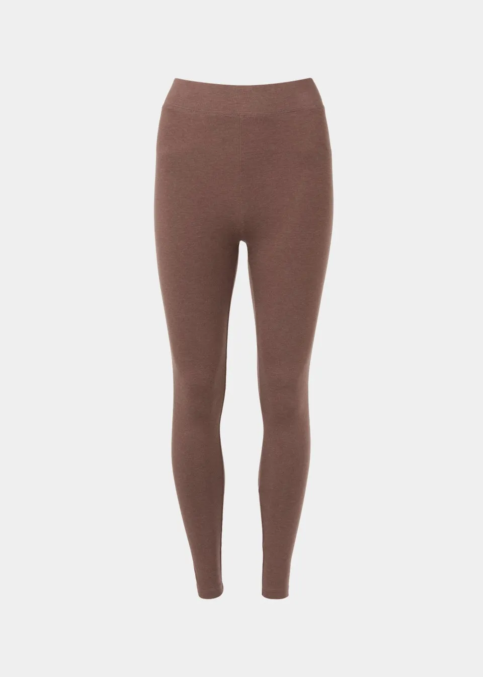 Brown Cotton Leggings