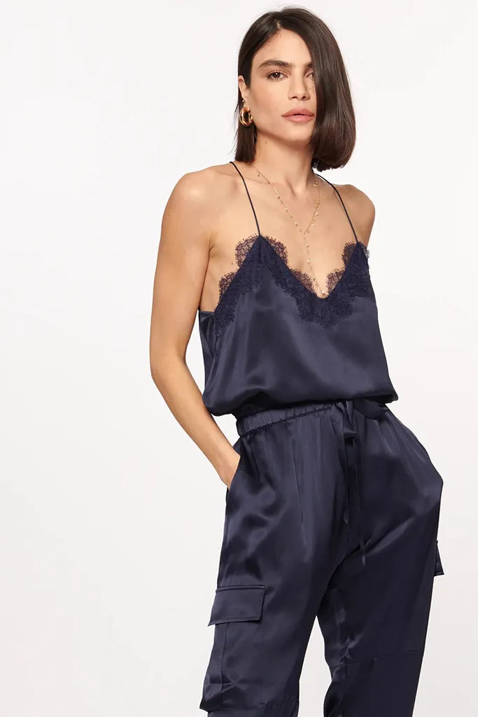 Cami NYC - Racer Charmeuse Cami - Navy *FINAL SALE