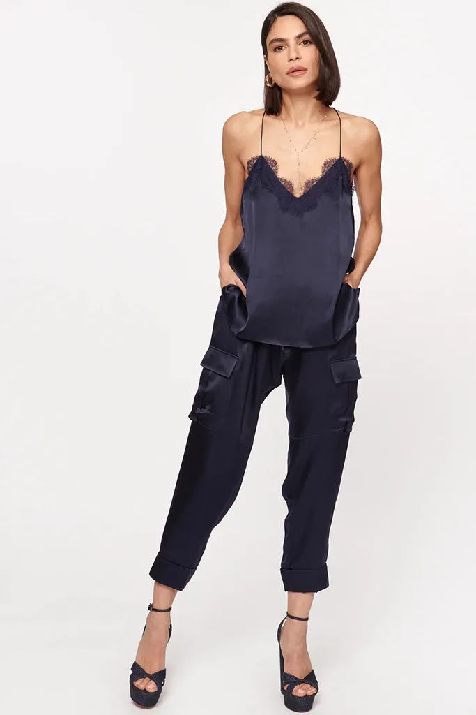 Cami NYC - Racer Charmeuse Cami - Navy *FINAL SALE