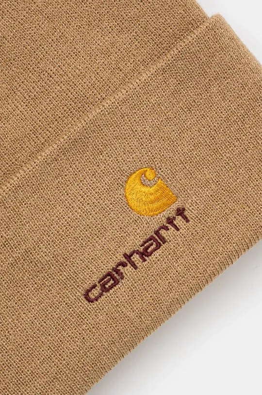 Carhartt WIP beanie American Script Beanie green color I034235.2FSXX