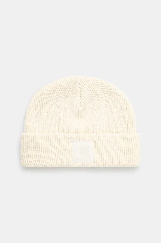 Carhartt WIP beanie Dawson Beanie beige color thick knit I033843.05XX