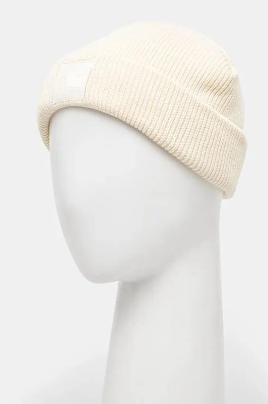 Carhartt WIP beanie Dawson Beanie beige color thick knit I033843.05XX