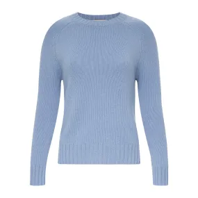 Cashmere Crewneck Sweater - True Blue