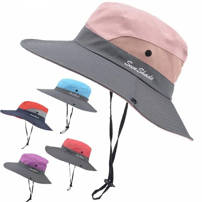 Chapeau de randonnée anti-UV UPF 50 + Sunshade - Sun Hat