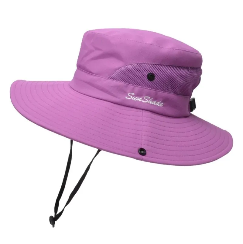 Chapeau de randonnée anti-UV UPF 50 + Sunshade - Sun Hat