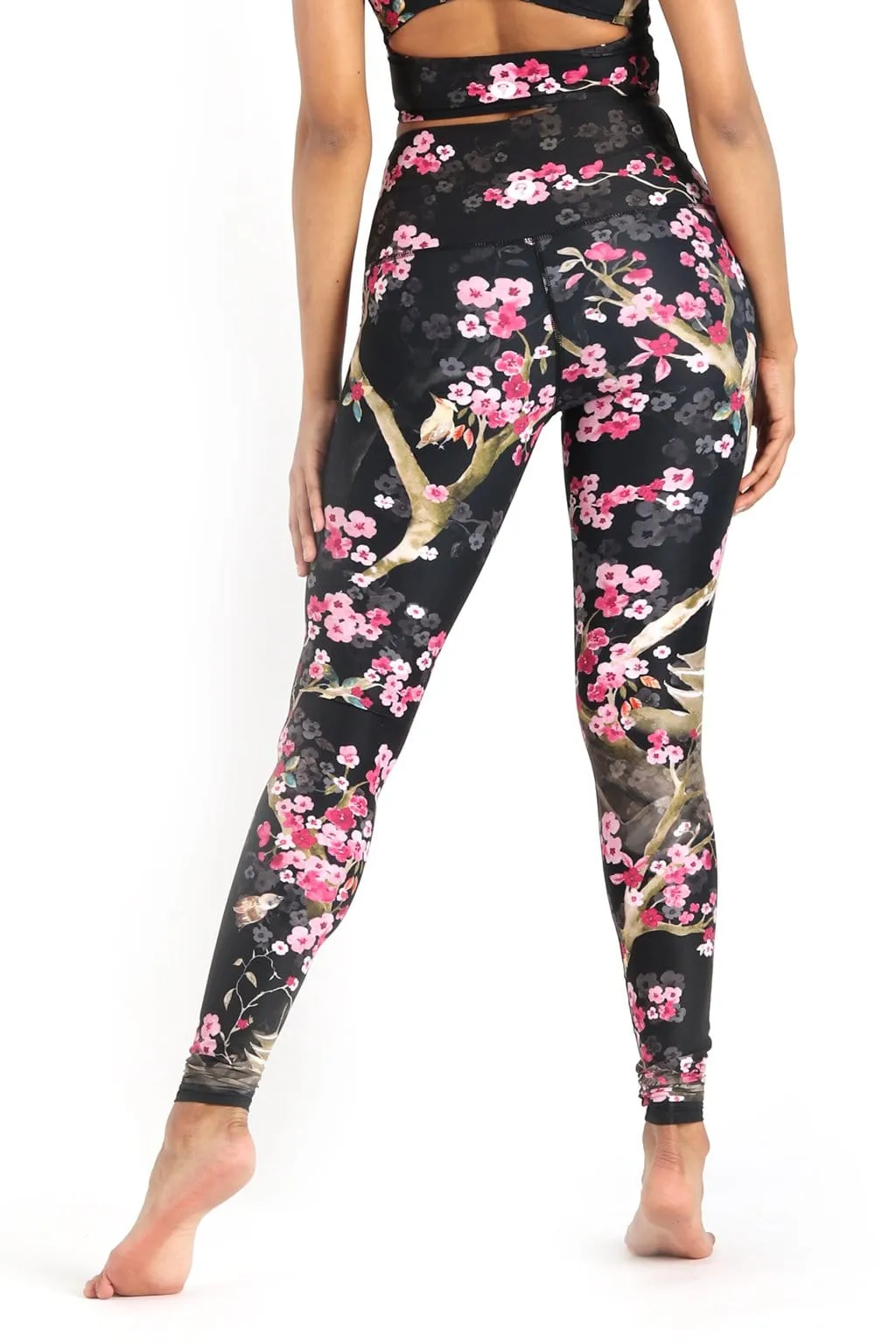 Cherry Bloomin Printed Yoga Leggings