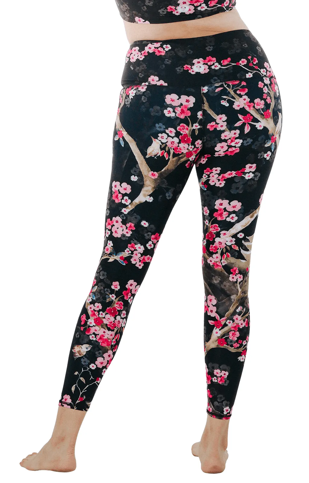 Cherry Bloomin Printed Yoga Leggings