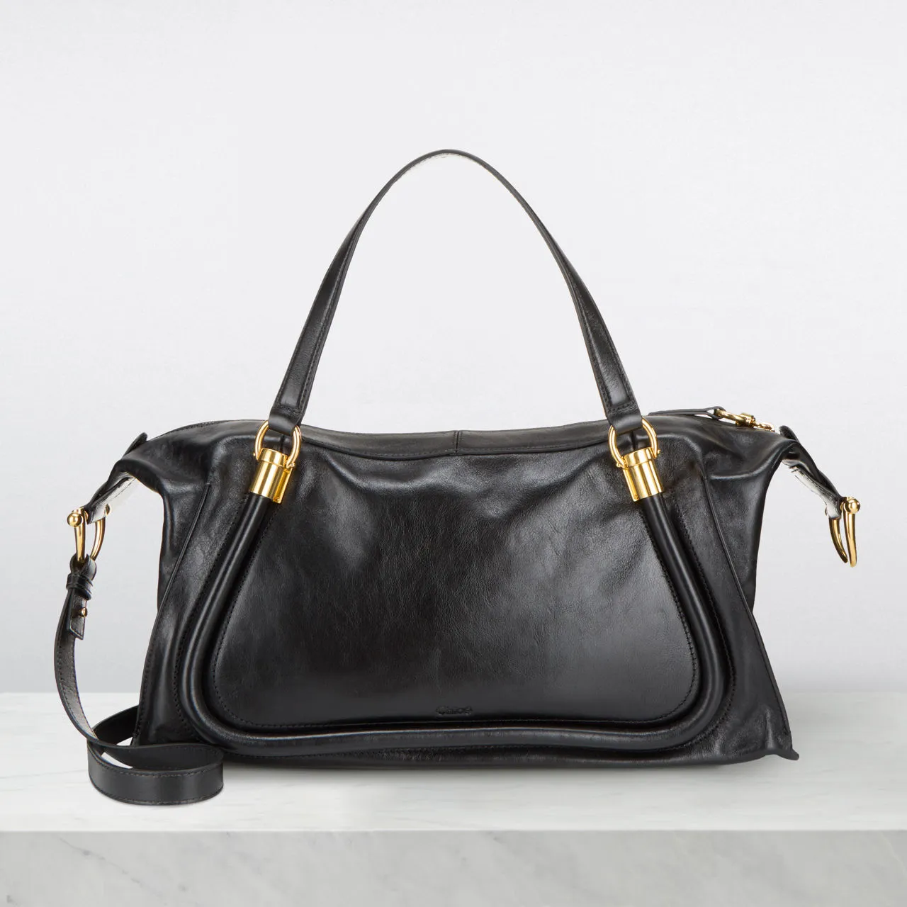 CHLOÉ The Sustainable Edit Paraty 24 Tote Bag - Black