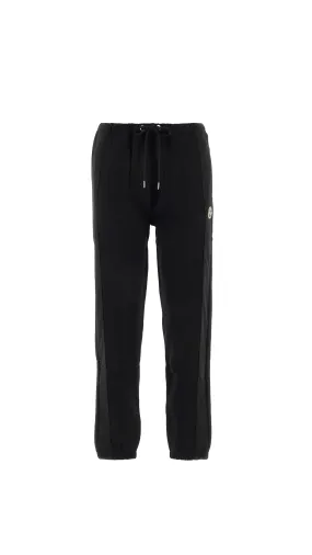 Cotton Blend Joggers - Black