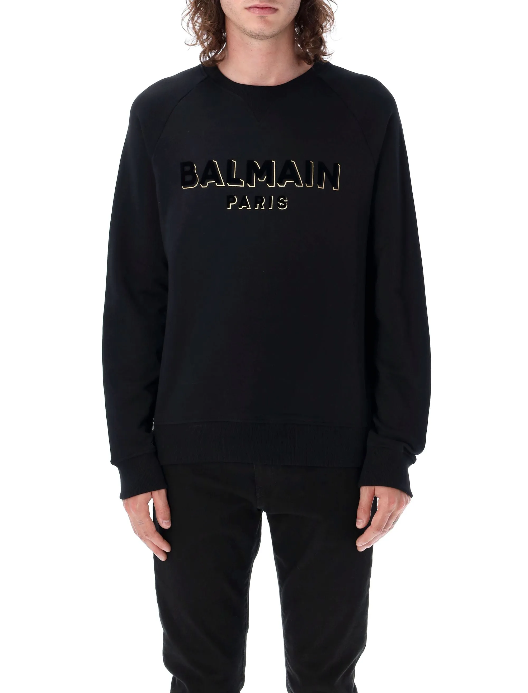 CREWNECK LOGO FLOCK