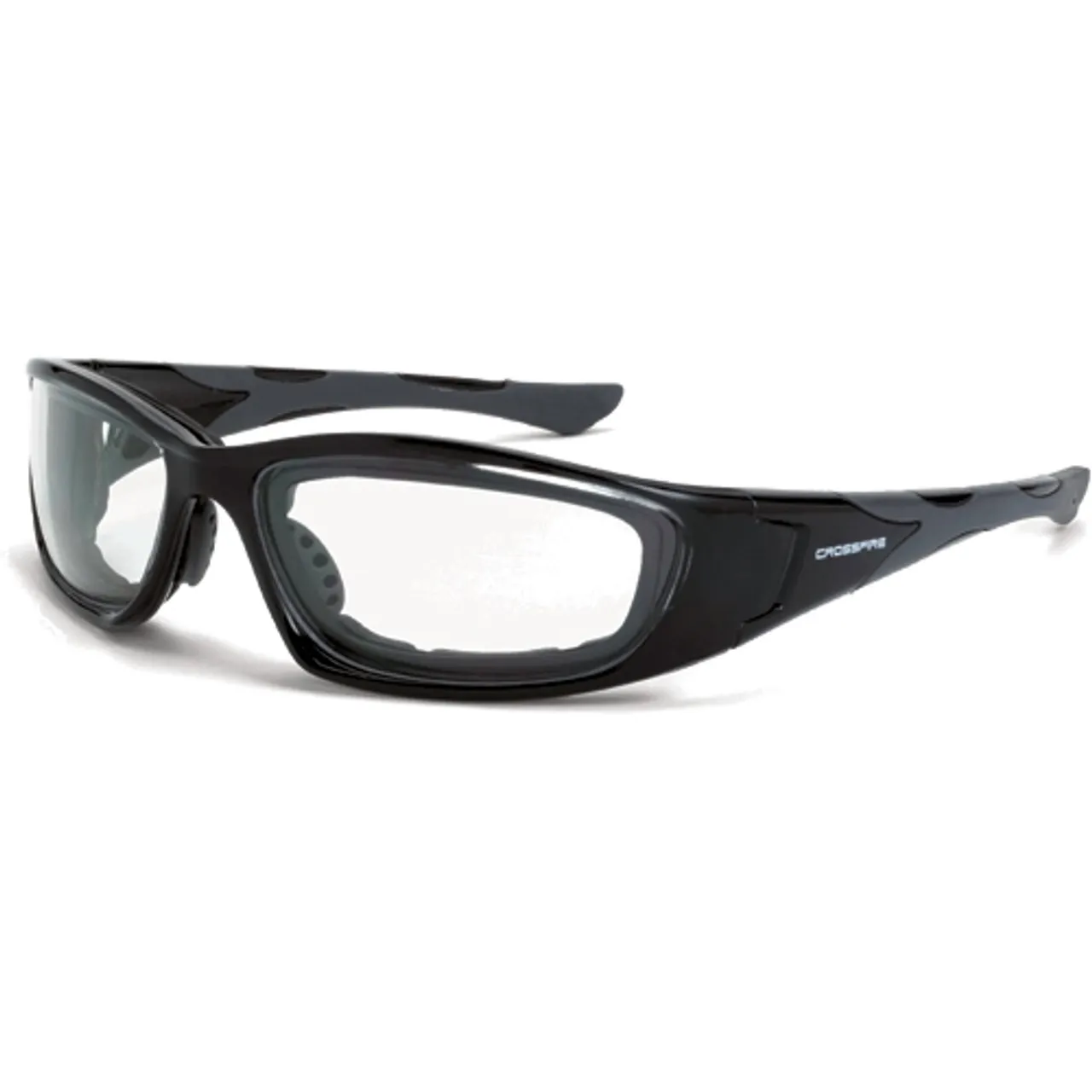 Crossfire MP7 Crystal Black Frame Clear Lens Safety Glasses 2444AF - Box of 12