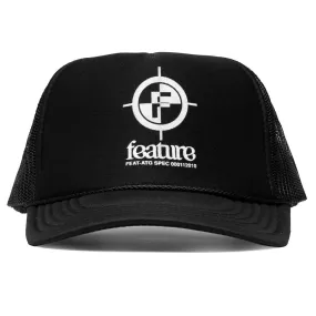 Crosshair Trucker Hat - Black