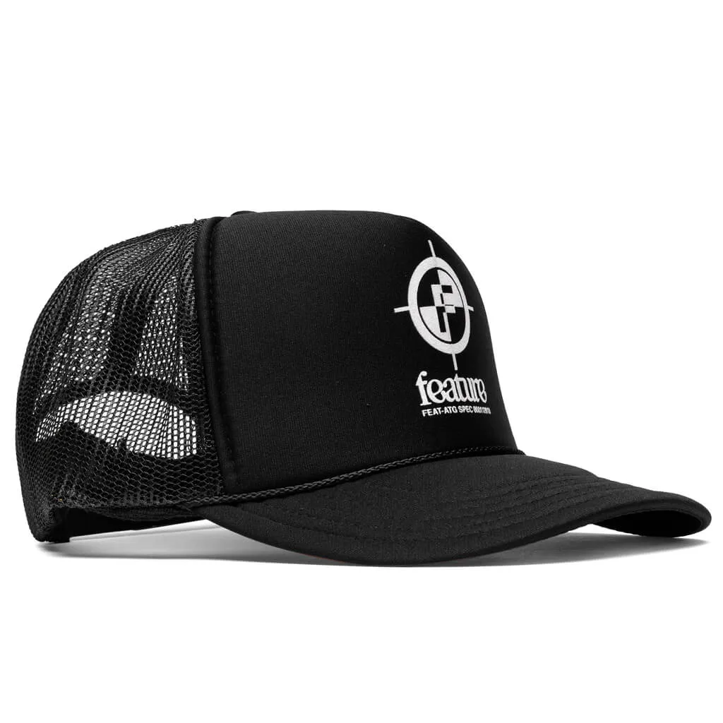 Crosshair Trucker Hat - Black