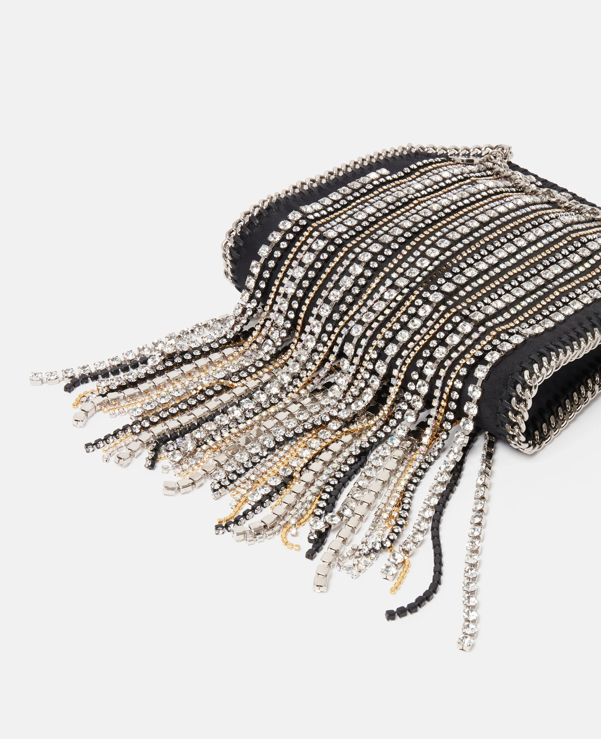 Crystal Fringe Falabella Tiny Tote Bag