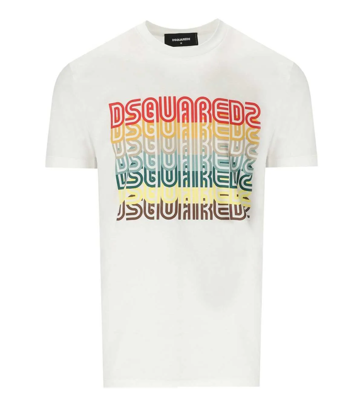 D SQUARED2  |DSQUARED2 DSQUARED2 SKATER FIT WHITE T-SHIRT