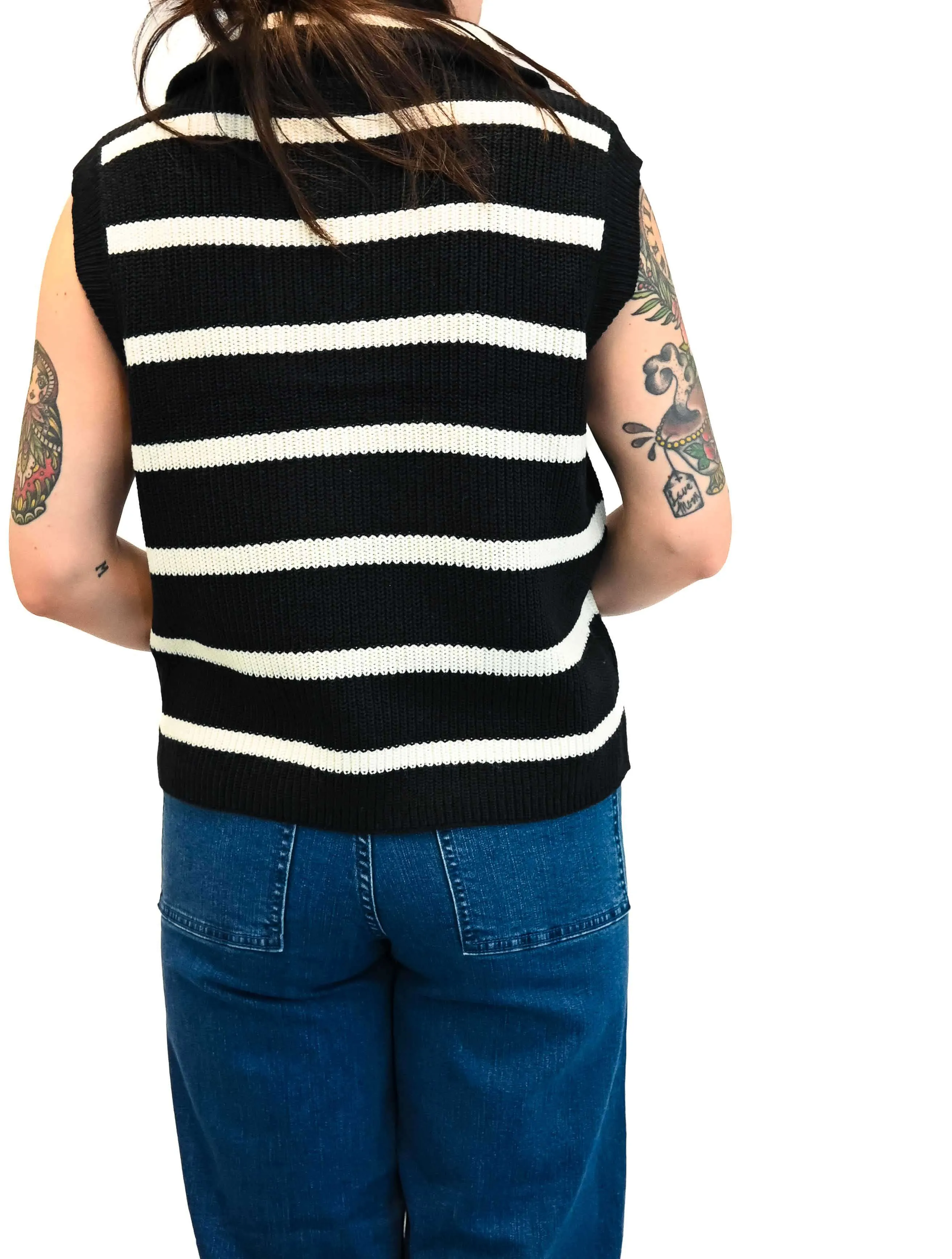 Danae Stripe Sleeveless Pullover