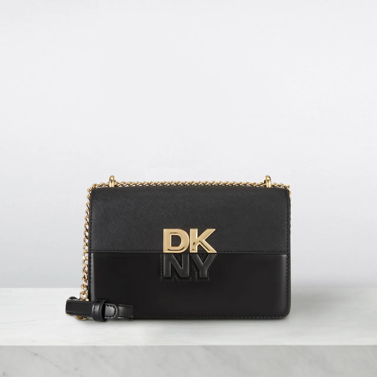 DKNY Echo Small Chain Crossbody Bag - Black  Gold