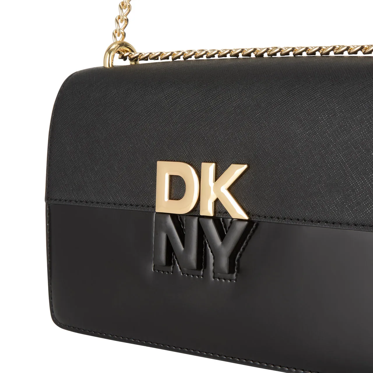 DKNY Echo Small Chain Crossbody Bag - Black  Gold