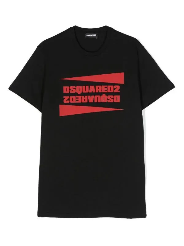 Dsquared2 T-Shirt Double Logo Black