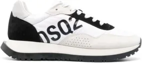 DSQUARED2 two-tone logo-print sneakers White