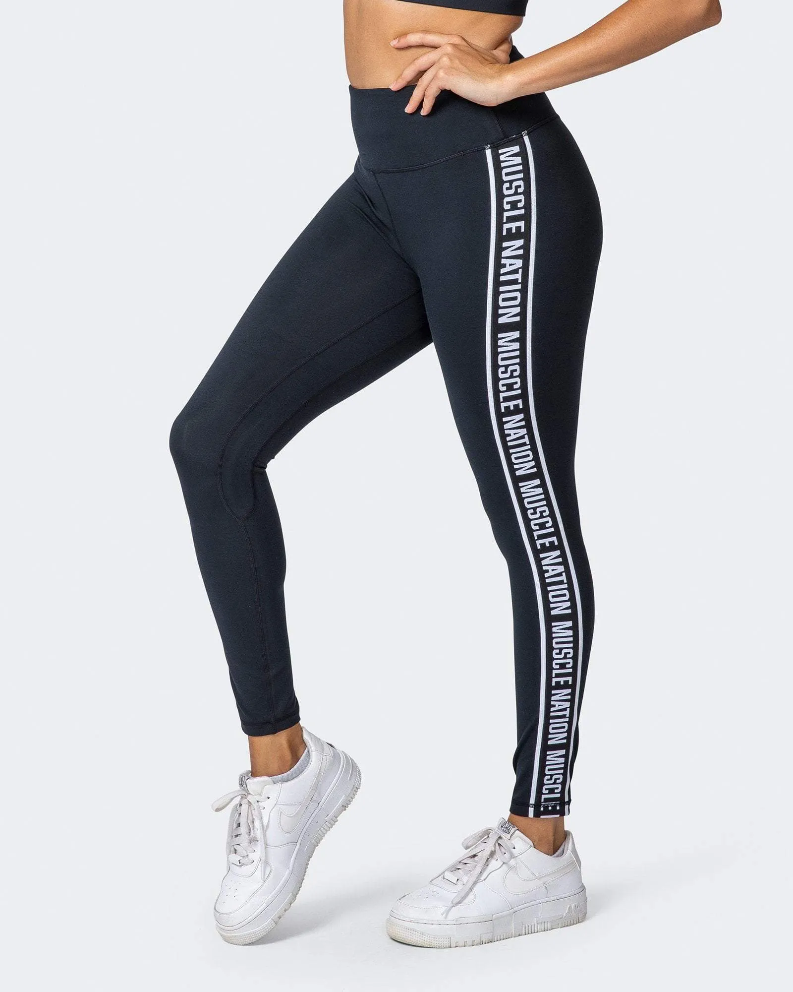 Dynamic Ankle Length Leggings - Black