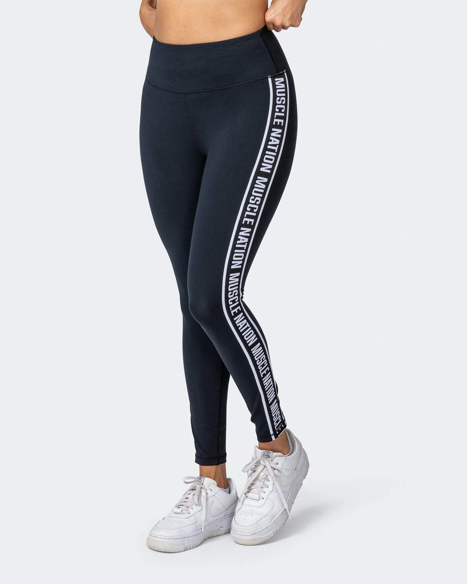 Dynamic Ankle Length Leggings - Black