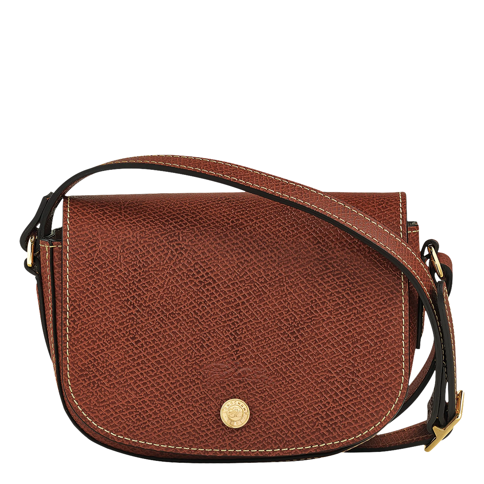 Épure XS Crossbody bag Brown - Leather