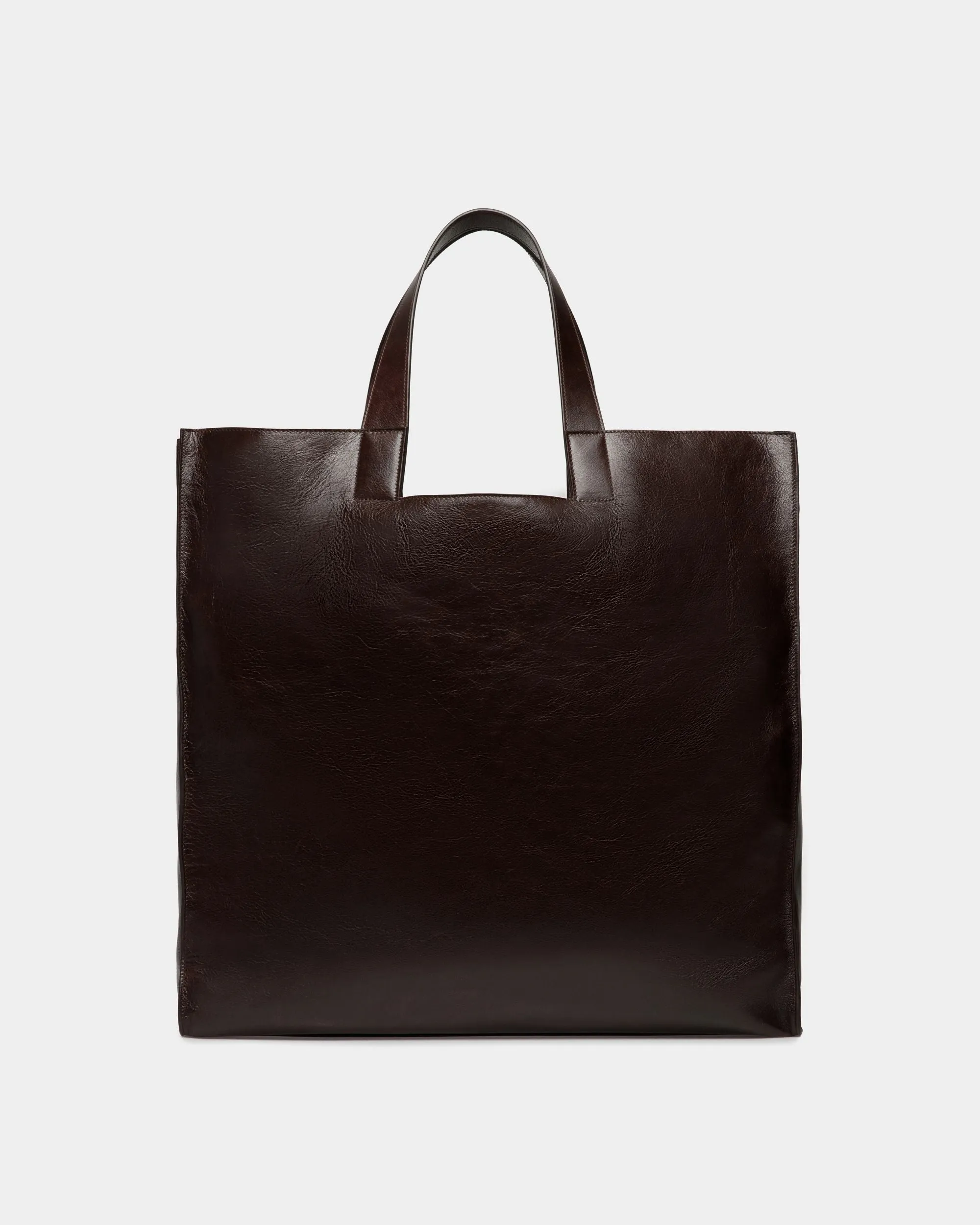 Easy Bally Tote in Ebano Leather 