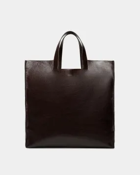 Easy Bally Tote in Ebano Leather 