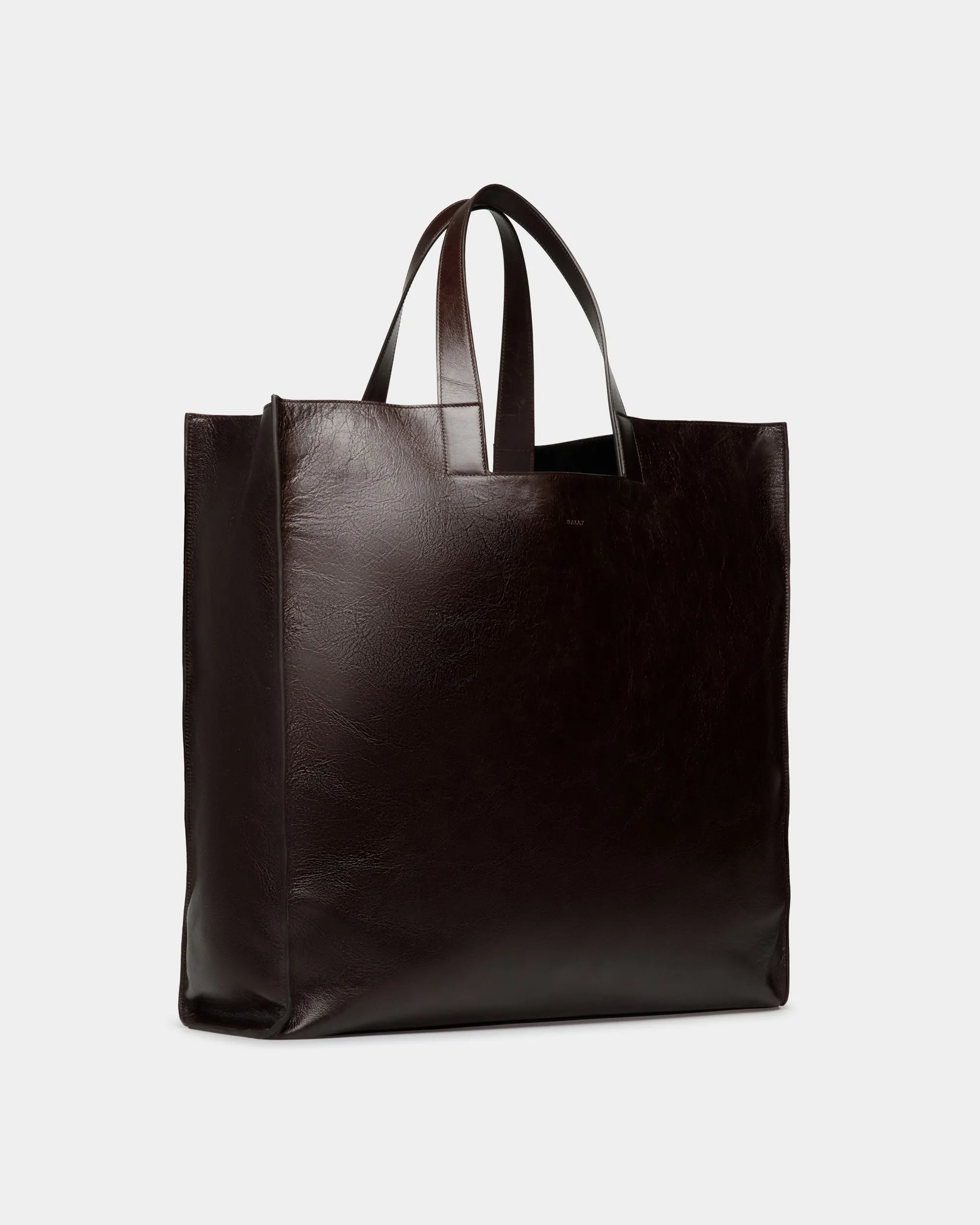 Easy Bally Tote in Ebano Leather 