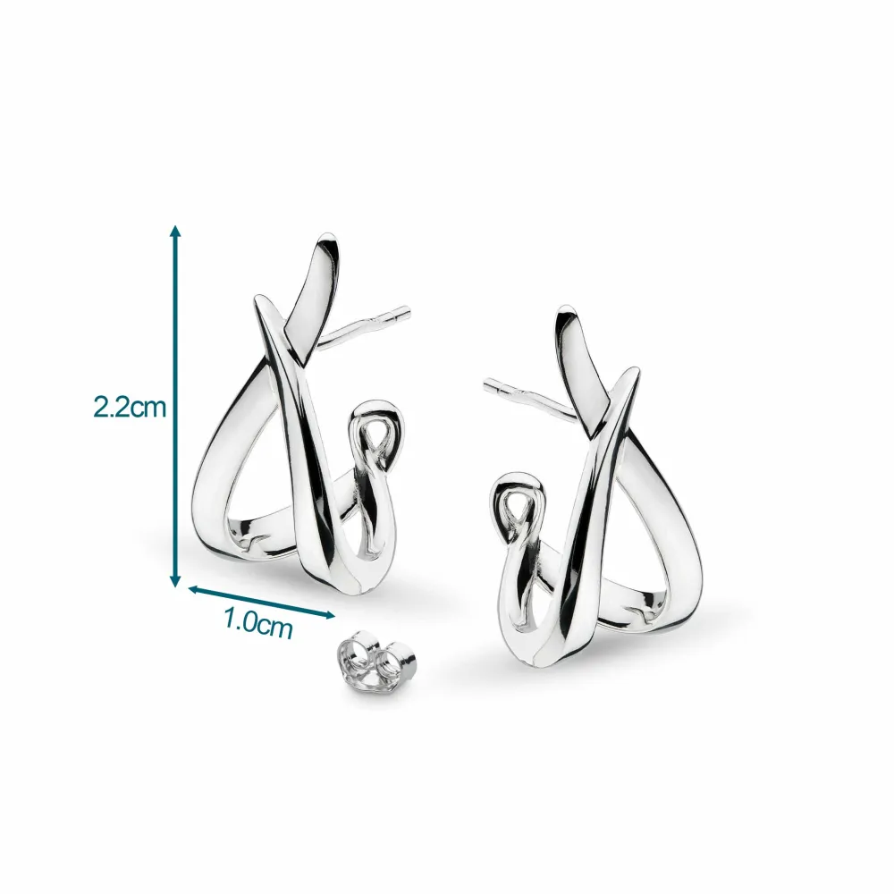 Entwine Twine Twist Hoop Earrings